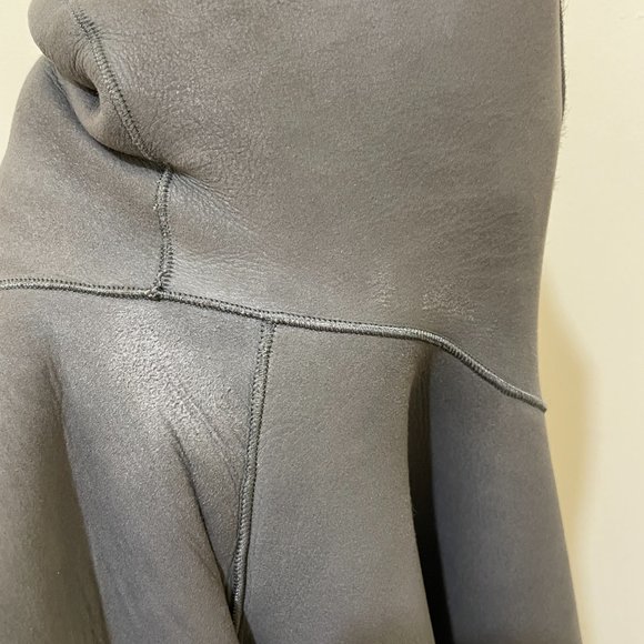 DROMe Italy Reversible Lamb Skin and Lamb Fur / Shearling Gray color Coat;XS - Picture 9 of 13